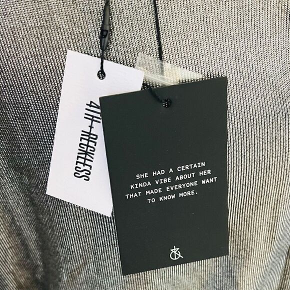 4TH & RECKLESS Liberty Metallic Bodysuit Color: Metallic  Size: XL (12/14) NEW W - Picture 10 of 16